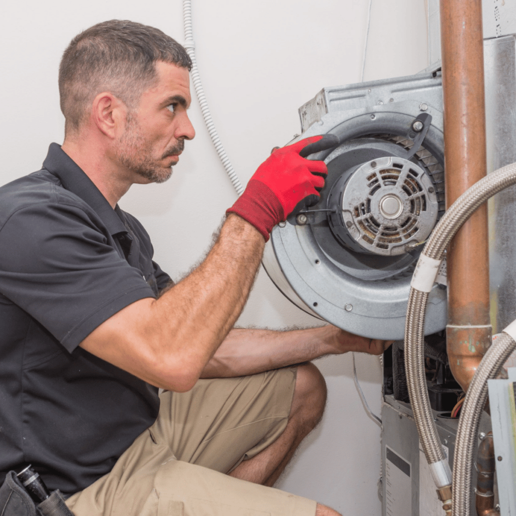 technician providing commercial heater installation services